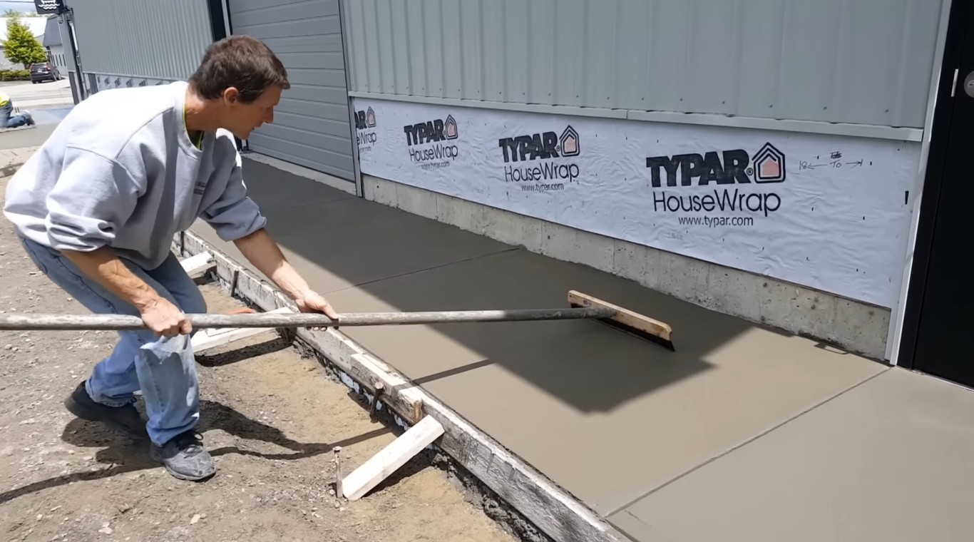 Professional concrete repair and finishing work